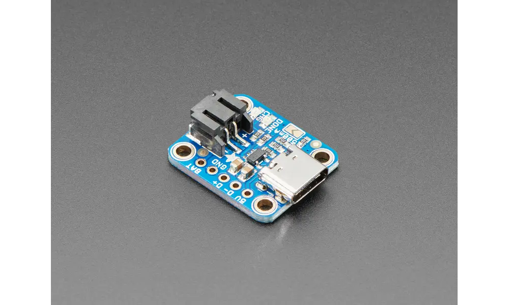 Caricabatterie Adafruit Micro-Lipo per batteria LiPoly con jack USB tipo C