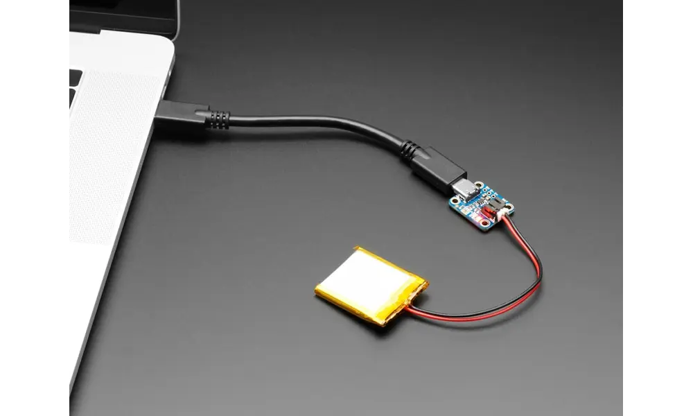 Caricabatterie Adafruit Micro-Lipo per batteria LiPoly con jack USB tipo C, 2 image