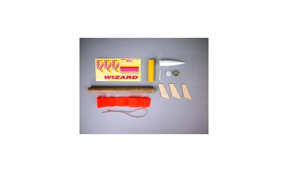 Kit razzo modello Estes Wizard - livello di abilità 1, motori a razzo CA da 18 mm, 3 image