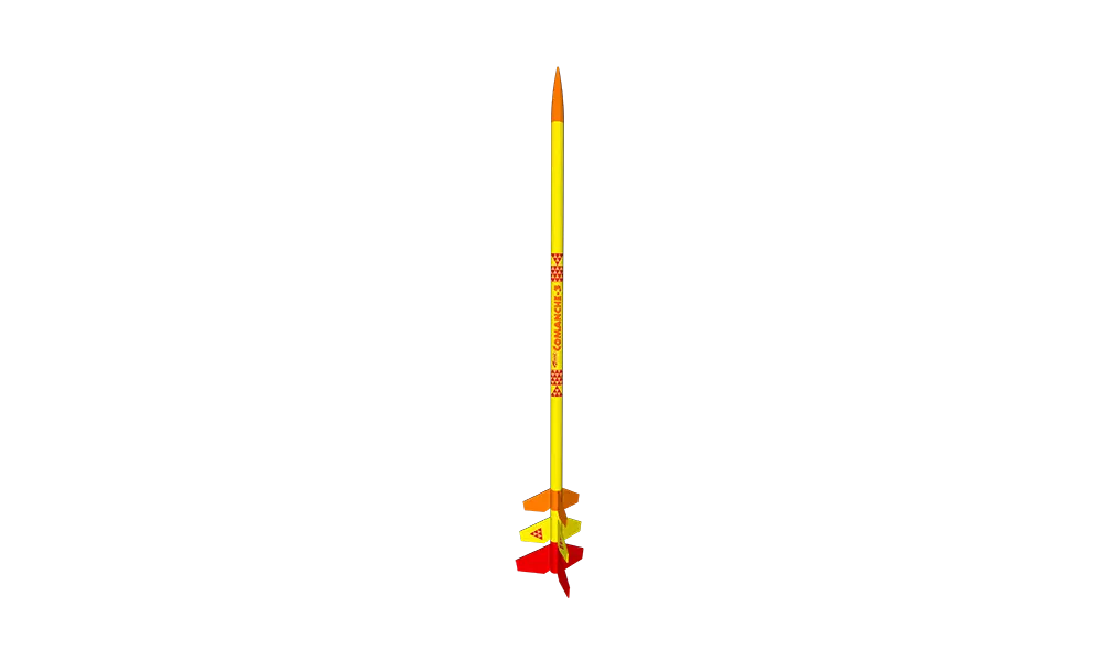 Модель ракети Estes Comanche-3 - 3-ступінчаста, рівень майстерності 3, піднімися на висоту 1/2 милі! model rocketry