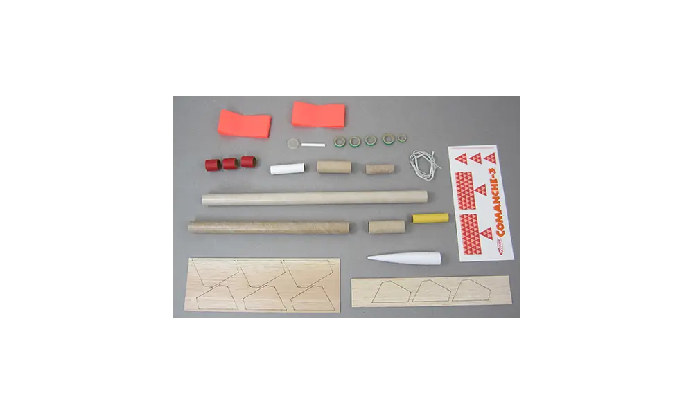 Модель ракети Estes Comanche-3 - 3-ступінчаста, рівень майстерності 3, піднімися на висоту 1/2 милі!, 3 image model rocketry