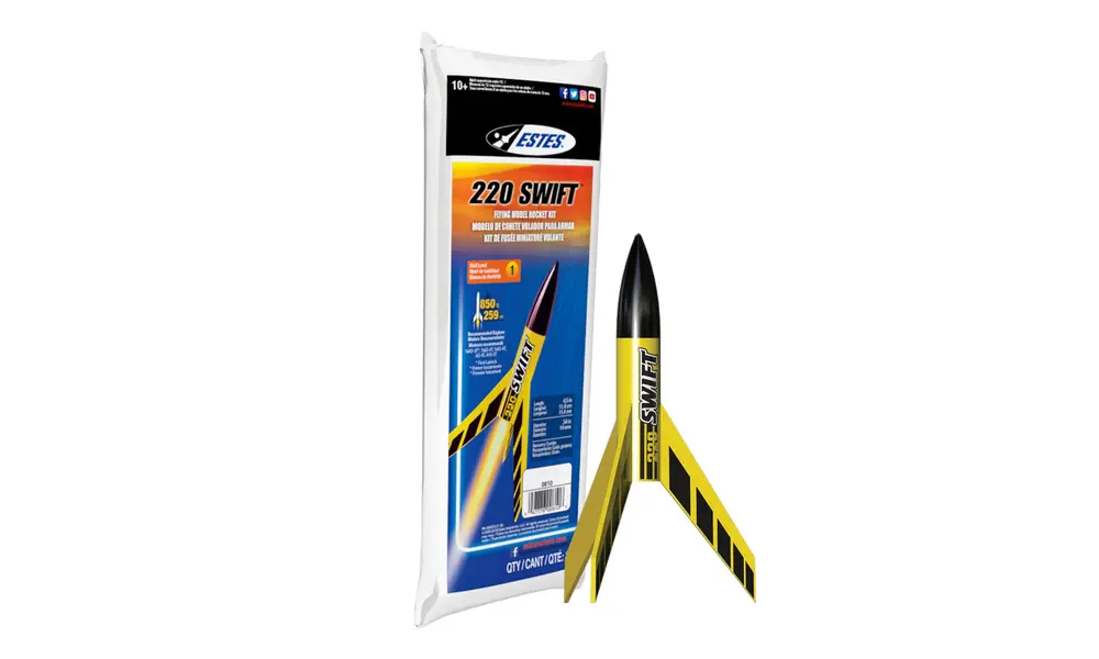 Kit razzo modello Estes 220 Swift - livello di abilità 1,14mm piccolo ma veloce!