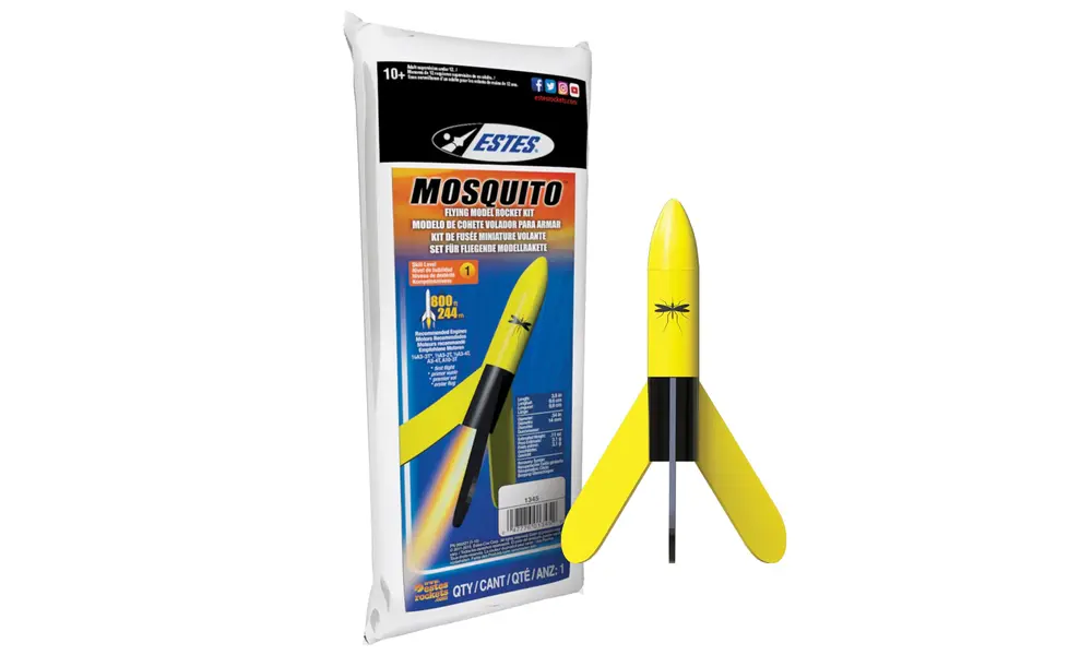 Zestaw rakietowy Mini Mosquito Poziom trudności 1 Wysokość 10 cm, mocowanie 13 mm, mini silniki
