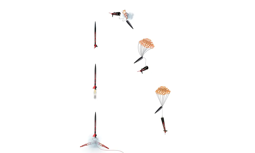 Journey Ready to fly -mallirakettisarja, 18 mm:n kiinnitys AC-moottorit - Estes, 3 image model rocketry