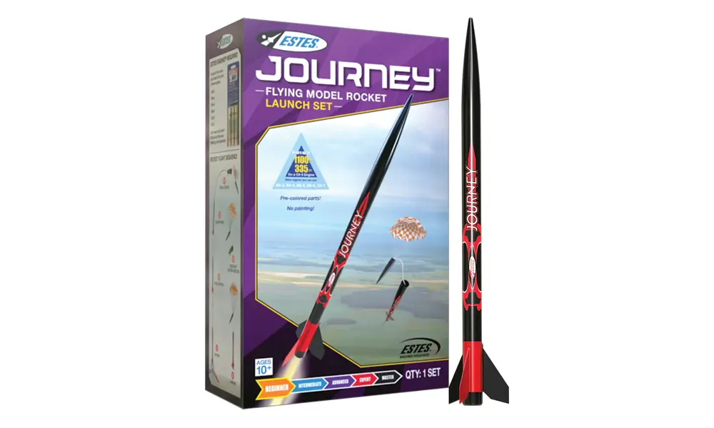 Deluxe Journey Ready to fly launch set - includes 3 motors & wadding - Estes model rocketry