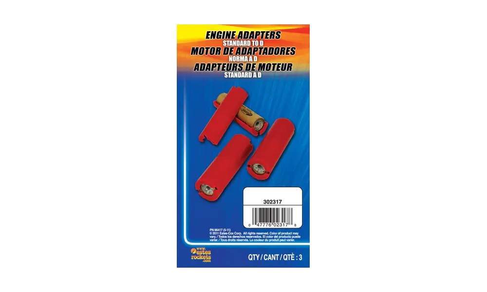 Adaptery silnika Estes Motor/Silnik Standard (18mm) do D (24mm), 2 image