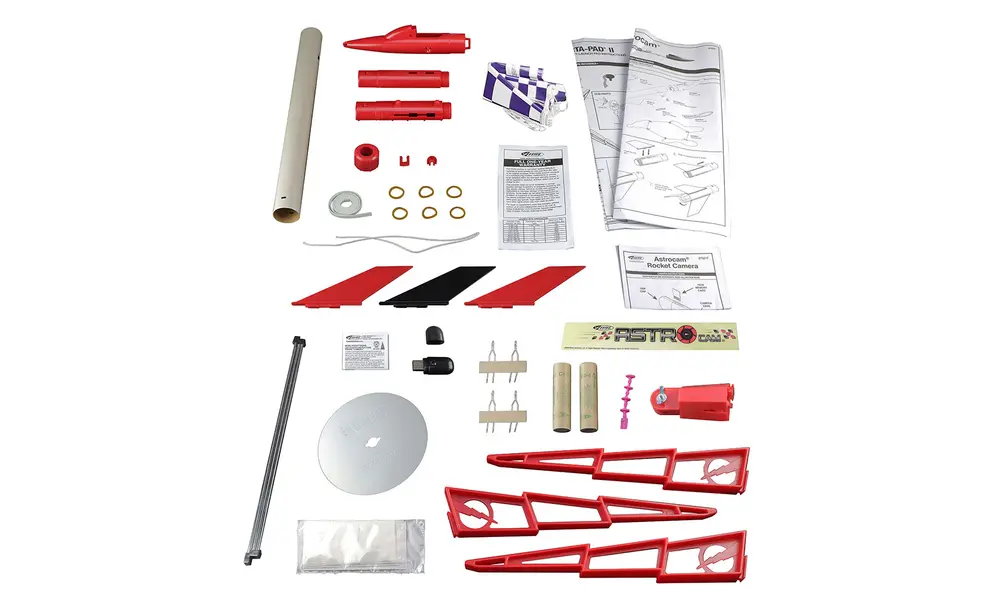 Estes Astrocam model rocket starter set- 25mm Rocket with Camera 18mm A motors Ready to Fly, Other product options: Astrocam Rocket - Starter set, 4 image model rocketry