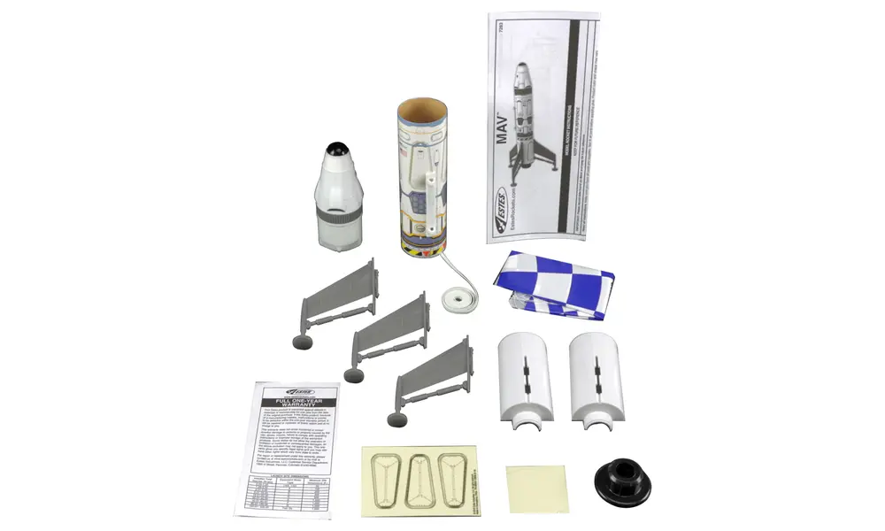 Destination Mars MAV model rocket kit Estes Skill Level 1 18mm mount C engines, 5 image model rocketry