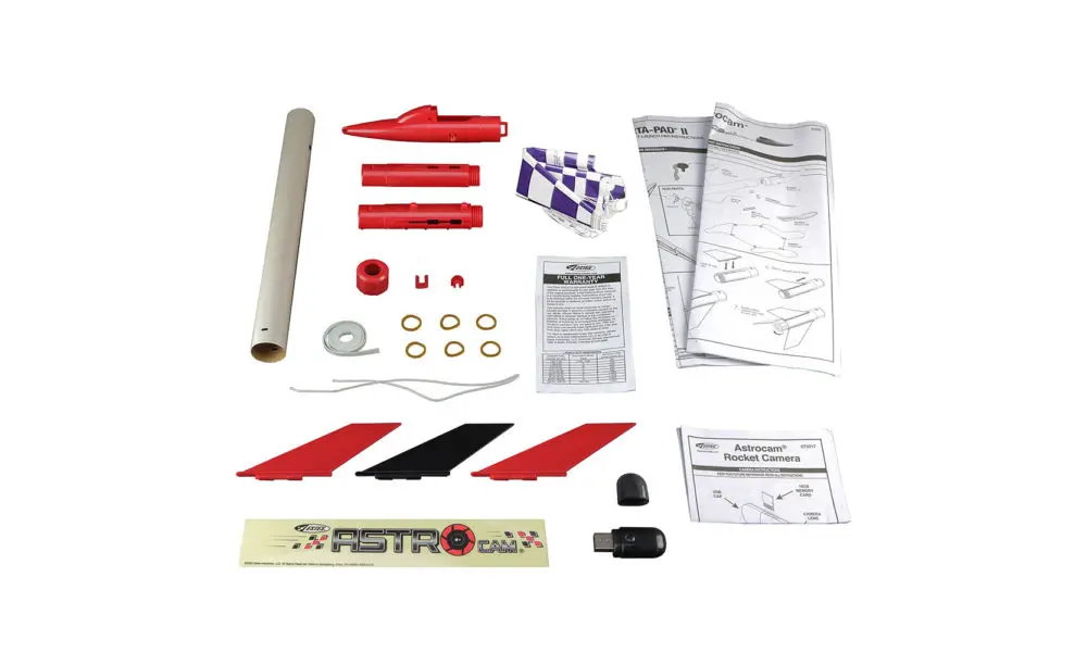 Estes Astrocam modelraket kit -25mm raket met camera, 18mm AC motoren, klaar om te vliegen, Productopties: Astrocam-raket, 3 image