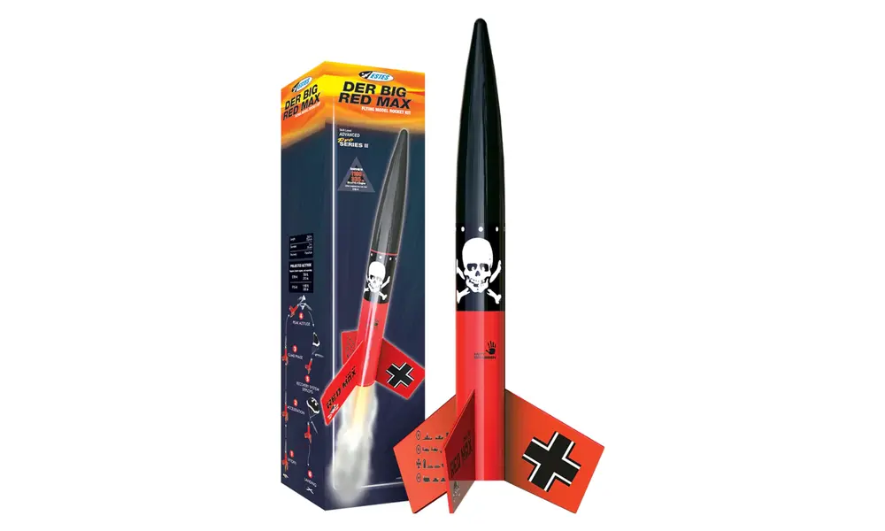 De Big Red Max Model Rocket Kit Pro Series II Estes 29mm mount EF-motoren