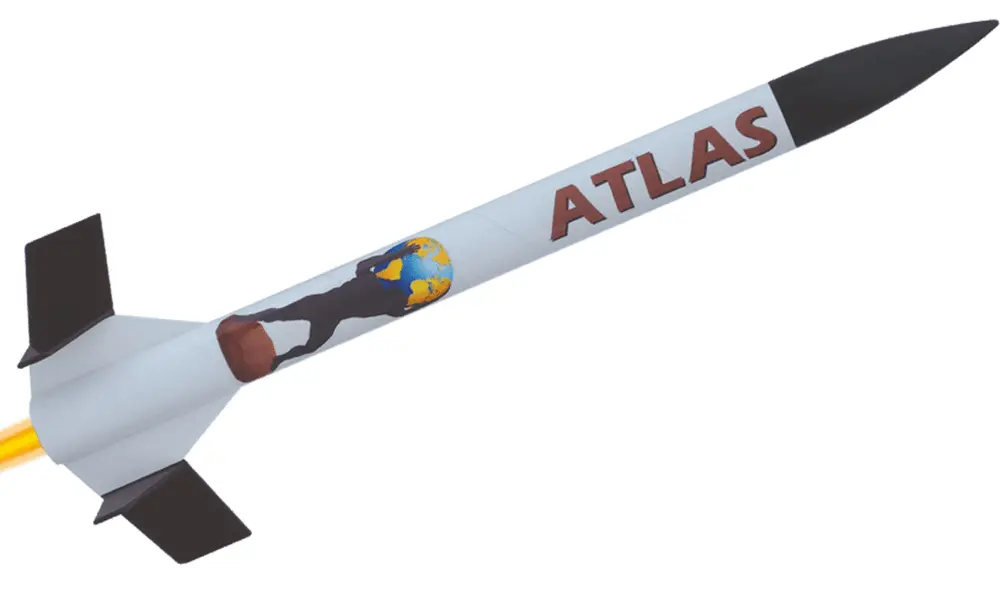 Klima Atlas-modelraketset - Set van geweldige kwaliteit, indrukwekkend om te zien, eenvoudig te bouwen en te vliegen!