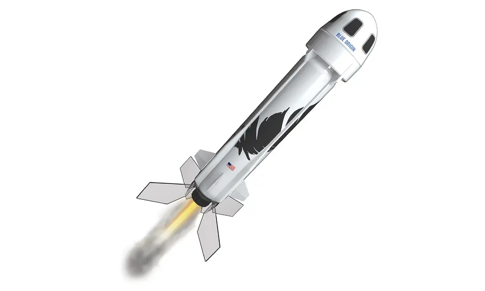 Kit de modelo de cohete Estes Blue Origin New Shepard - nivel de habilidad 2 del cargador útil del cohete modelo a escala, 2 image