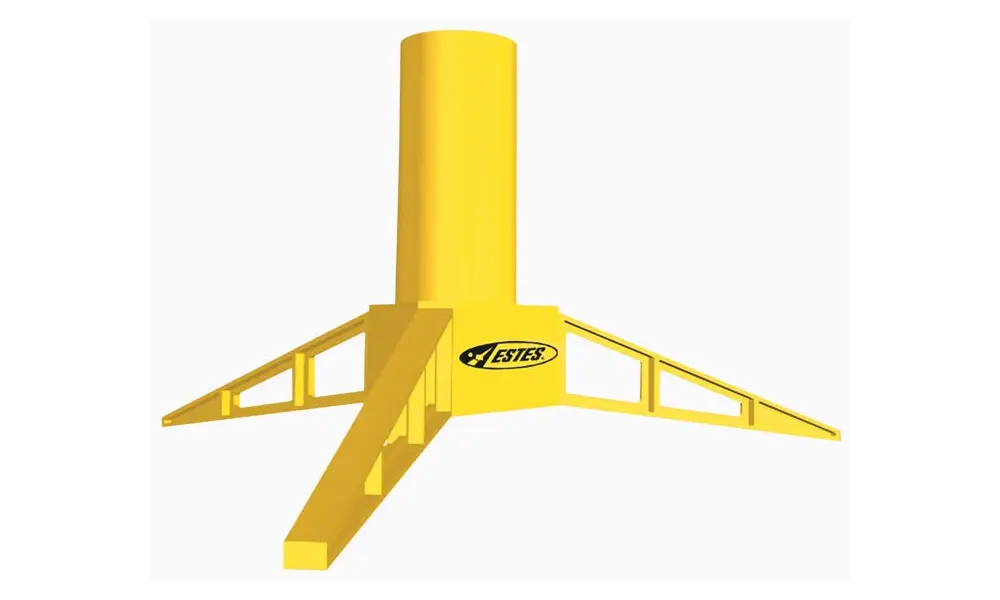 Standard engine model rocket display stand - Estes model rocketry