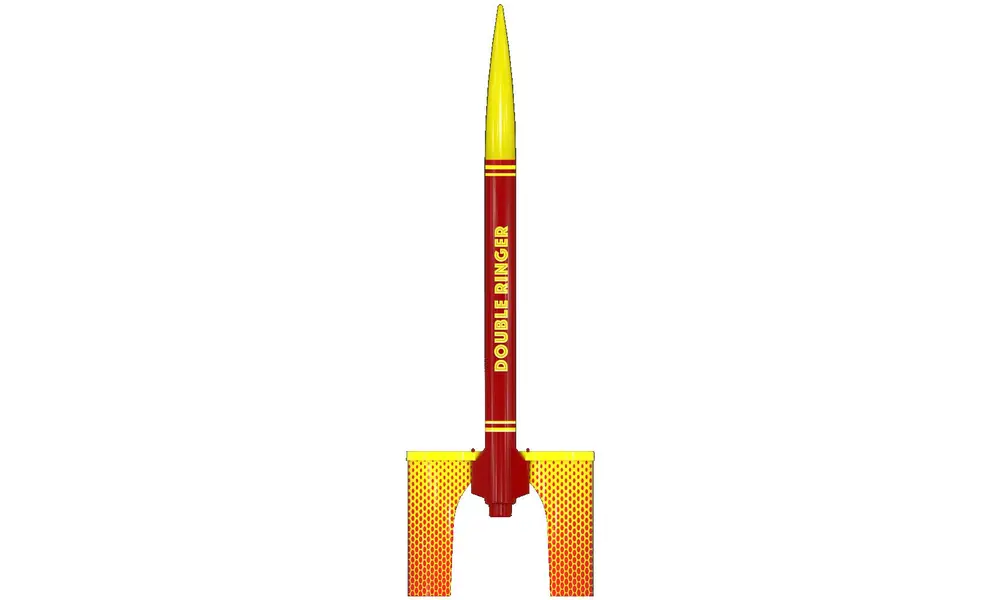 Estes Double Ringer kluzák a padák Combo Model Rocket Kit CD motory E2X Level Kit