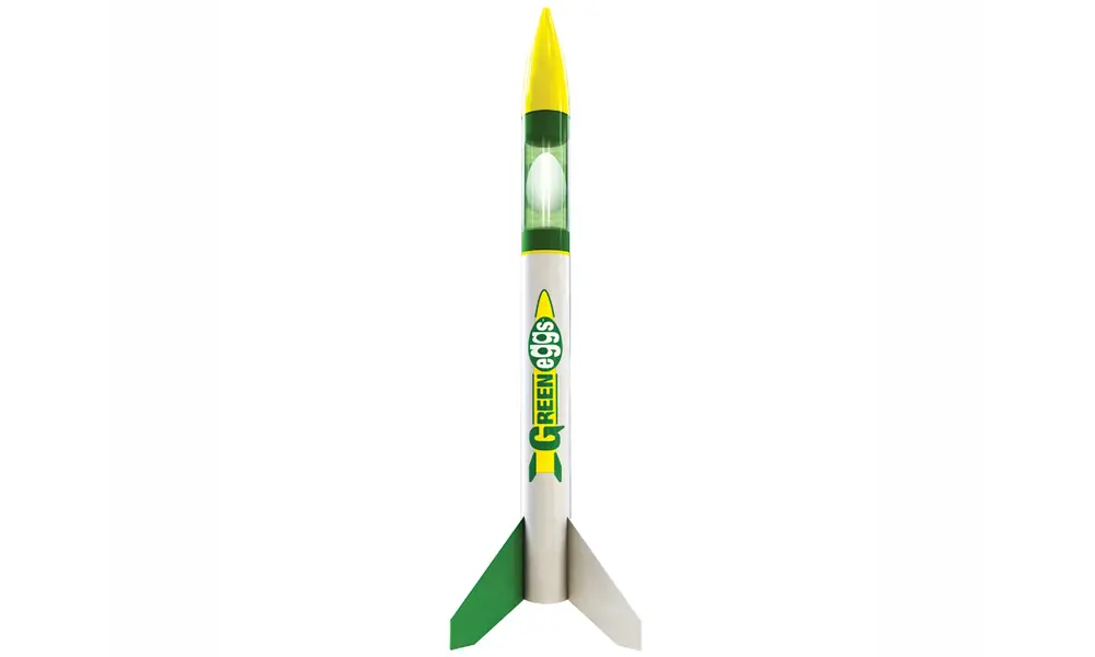 Estes Green Eggs-Modellraketenbausatz – 46-mm-Nutzlaster, CD-Triebwerke, Fertigkeitsstufe 2