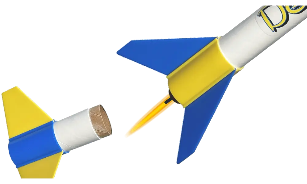 Zestaw rakietowy Klima Delphinus – szybki i łatwy w montażu dwustopniowy ładunek rakietowy, zestaw o doskonałej jakości, 2 image
