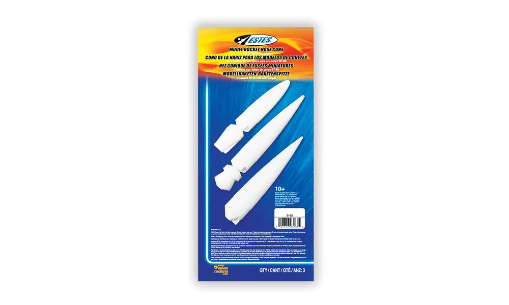 Cône de nez Estes NC-60a (lot de 3) - Compatible avec le tube BT60, Options du produit: Cônes de nez Estes BT60a (paquet de 3), 2 image