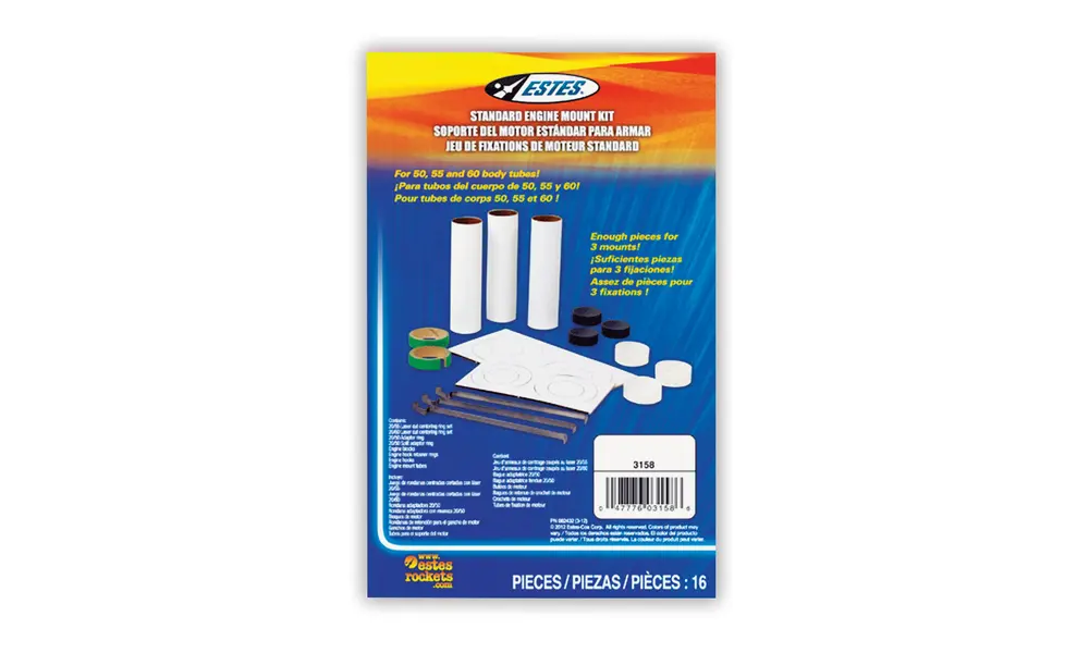 Vanlig motor-/motorfestesett - Estes, 2 image model rocketry