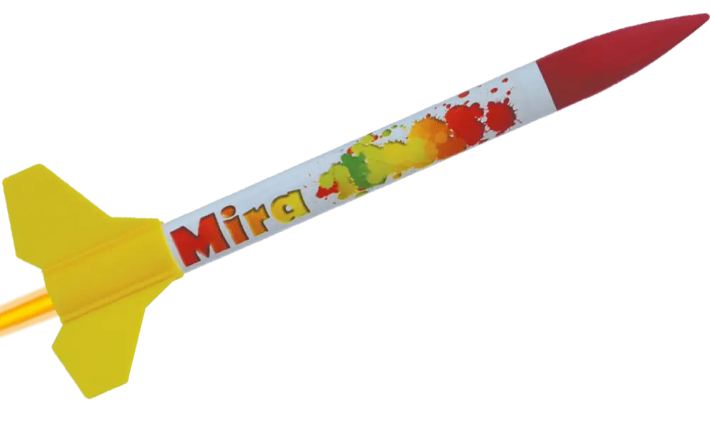 Deluxe Mira Starterset, Alles drin für 6 Starts, Klima Modellraketenbausatz, 2 image