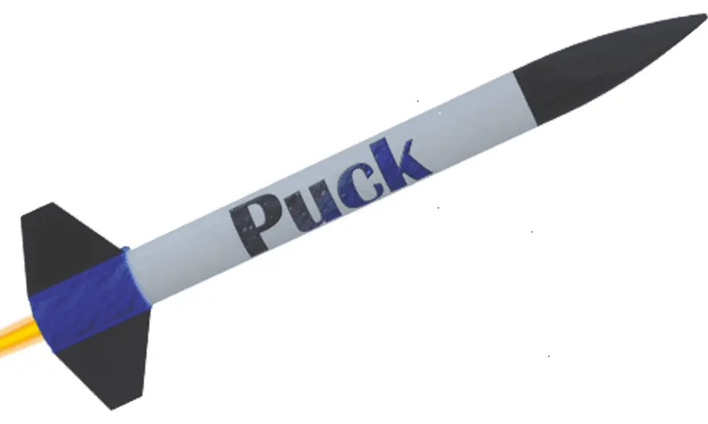 Model rakiety Klima Puck -Quick and Easy Range- Zestaw świetnej jakości, łatwy w budowie i lataniu!