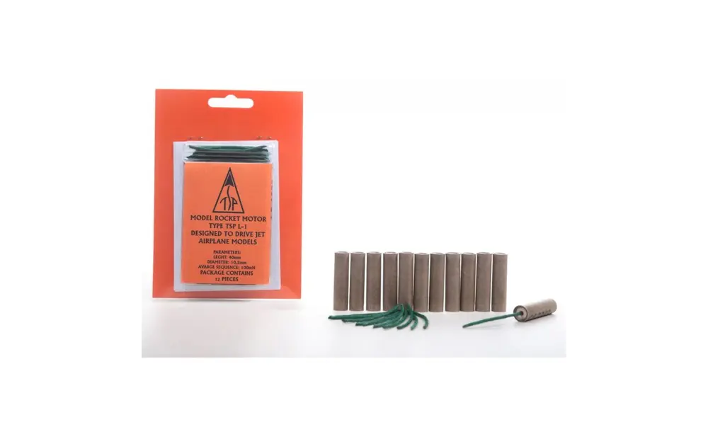 TSP L-1 (1/2A0.1-P) Zwölfer(x12)-Pack 10,2 mm Modell-Segelflugzeug-/Flugzeugmotoren