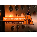 TSP rocket motors static test of 24x F35 motors