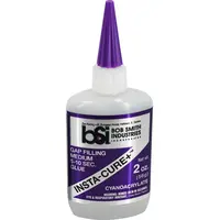 BSI Black rubber toughened cyanoacrylate CA glue 1oz (29.5ml) [CLONE], Opciones de producto: Súper pegamento para relleno de huecos BSI de 2 oz