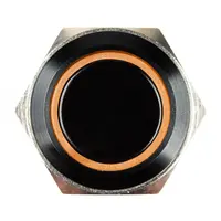 Metalen verlichte knop 16mm montagegat IP67 waterdicht