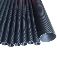 56mm OD 54mm ID - 3K Carbon fiber tube Twill Matte - 1000mm length - high strength air frame body model rocketry