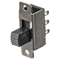 Miniatuur paneelmontage schuifschakelaar, 50V DC, 500mA, DPDT