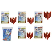 Zestaw: 30 silników Klima! 12 silników rakietowych A6-4, 6 silników B4-4, 6 silników C6-5 i 6 silników C6-7 oraz mała torba z watoliną do naturalnego odzyskiwania energii