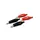 Mini-Krokodilklemmen - 4er-Pack (2 rot, 2 schwarz)