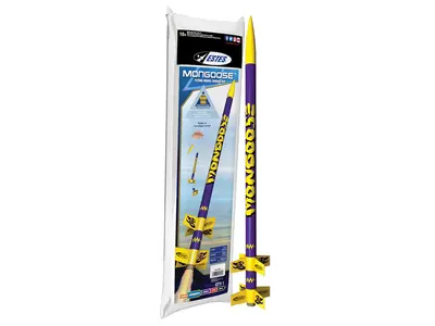 Mongoose Model Rocket Kit, 2 stage rocket, skill level 1, A-C motors model rocketry