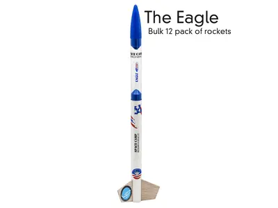 12x Estes Eagle S.C.R.V team kit - Glue on fins model rocketry