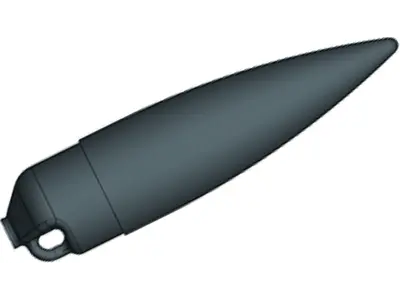 26mm Nosecone tip, Black ABS Plastic, Other product options: Klima nosecone 26mm black model rocketry