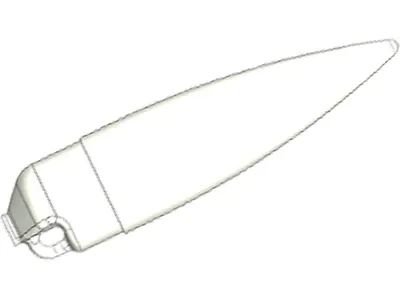 26mm Nosecone tip, White ABS Plastic, Other product options: Klima nosecone 26mm white model rocketry