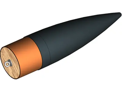 75mm Nosecone tip, Black ABS Plastic, Other product options: Klima nosecone 75mm black model rocketry