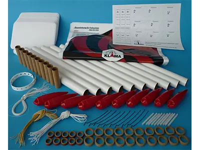 Klima Ten set team kit -10 pack constructable model rockets. Great for schools and clubs!, 2 image model rocketry