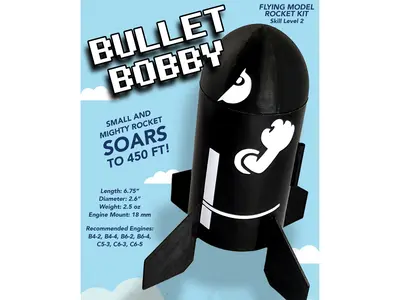 Bullet Bobby flying model rocket kit model rocketry