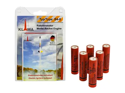 B4-0 Six Pack 18mm Klima model rocket motors engine model rocketry