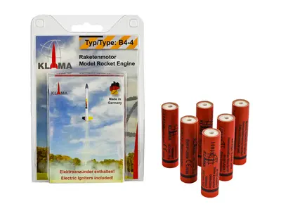 B4-4 Six Pack 18mm Klima model rocket motors engine model rocketry