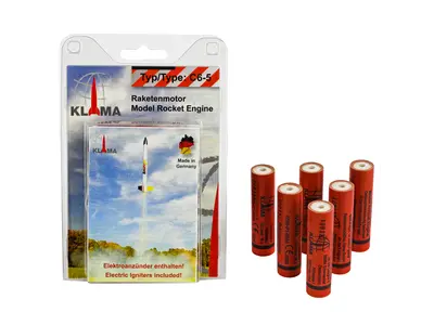 C6-5 Six Pack 18mm Klima model rocket motors engine model rocketry