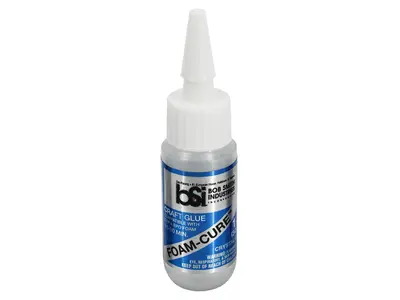 BSI Foam-cure foam safe glue 1oz (29.5ml), Other product options: BSI 1oz foam-cure foam glue model rocketry