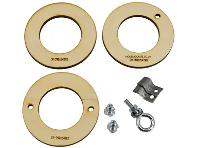 99mm (3.9") OD to 54mm ID Centering rings for LOC 3.9" (99mm) Airframe, Other product options: 99mm OD 54mm ID LOC-CR model rocketry