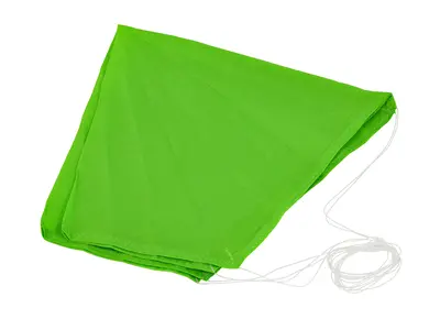 18" Neon groen 1.7oz ripstop nylon parachute topflight TFR standaard, Andere productopties: 18" Neongroen