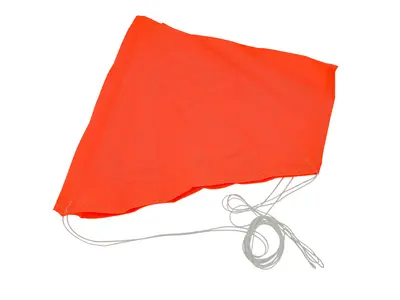 12" Neon oranje 1,7oz ripstop nylon parachute topflight TFR standaard, Andere productopties: 12" Neon Oranje