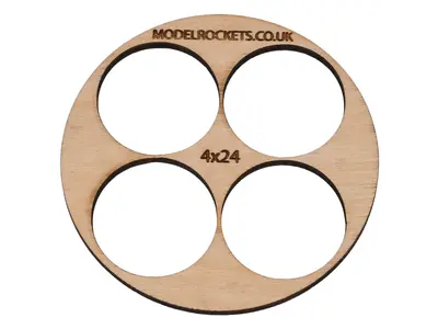 2x BT80 (65mm) 4x24mm centering ring (3mm plywood), Other product options: BT80 4x24mm model rocketry