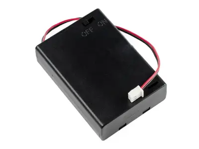 Pudełko na 3 baterie AA z przełącznikiem i złączem