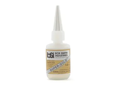 BSI SUPER-GOLD™ ODOURLESS FOAM SAFE THIN CA (1/2OZ), Other product options: BSI 1/2oz Super-gold odourless thin CA model rocketry
