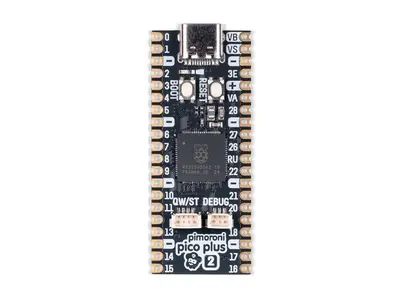 Pimoroni Pico Plus 2 16MB flash micro controller model rocketry